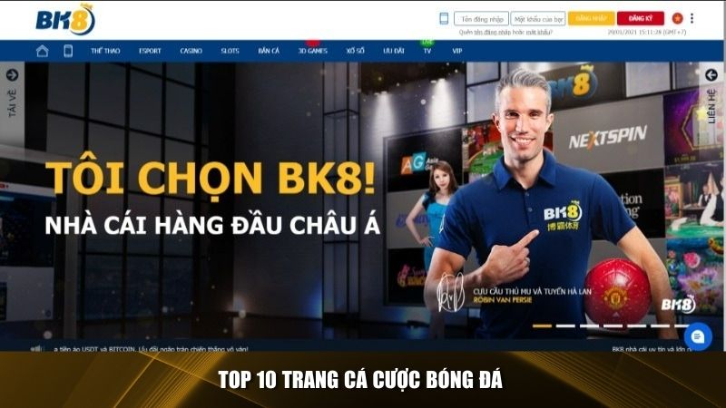 BK8 – top 10 trang cá cược bóng đá tại Châu Á