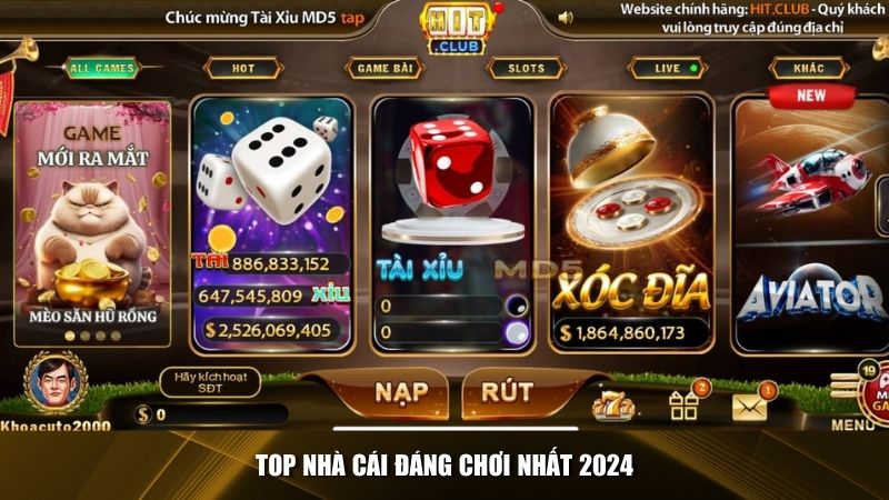 Hit Club - top nhà cái đáng trải nghiệm 2024