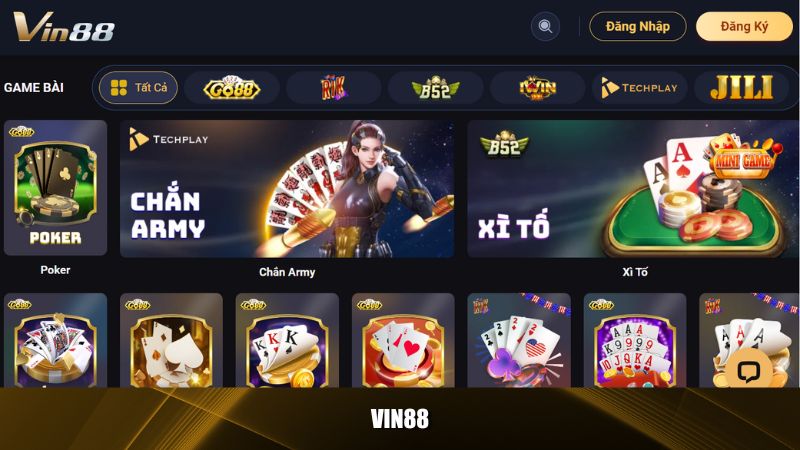 Vin88 là một trong những trang đánh bài online uy tín nhất