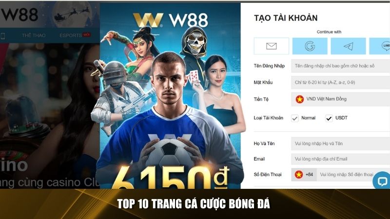 W88 – top 10 trang cá cược bóng đá lâu đời nhất Việt Nam